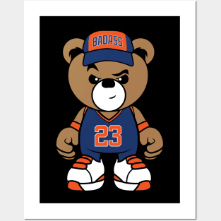 basketball teddy bear Posters and Art